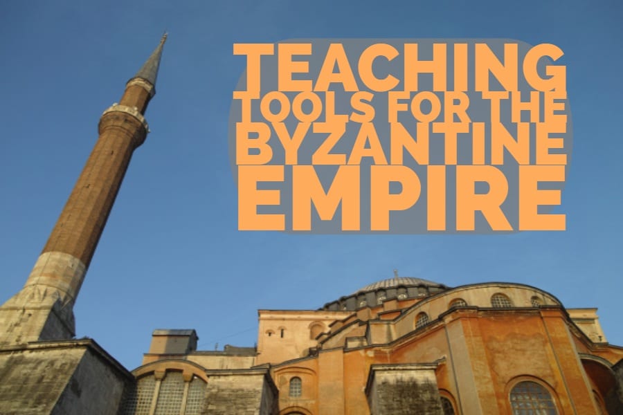 A list of teaching tools for putting together lessons on the Byzantine Empire