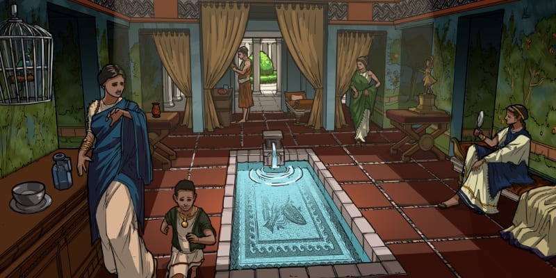 Excavate! games Rome screenshot at baths