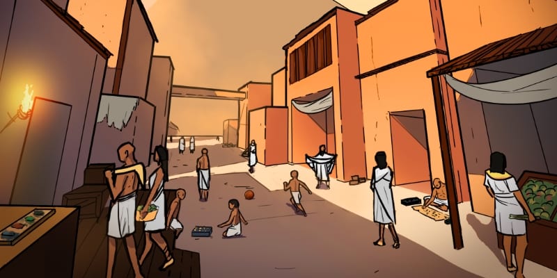 Excavate! games Egypt city screenshot